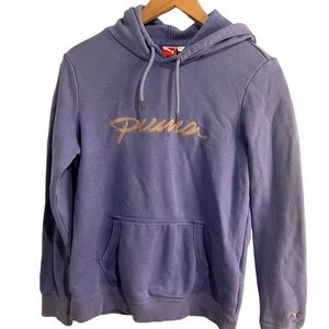 Light Blue Periwinkle PUMA Women’s Medium High End Thick Hoodie